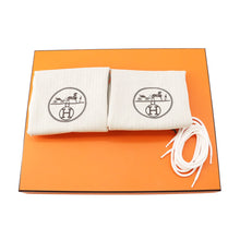 Load image into Gallery viewer, HERMES Sneakers "Lift" White/Multicolor Knit Calf Leather Size 36.5
