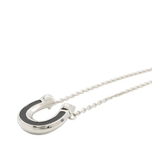 Load image into Gallery viewer, HERMES Necklace "Joquette" Size PM Black Metal Epsom
