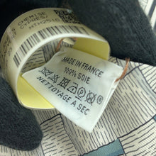 将图像加载到图库查看器中，HERMES Twilly MORS A JOUETS CHEMISE horse bit Caban/Vert・Cypress/Gray Silk100%
