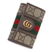 Load image into Gallery viewer, GUCCI GG Supreme 6-Key Case Beige/Brown603732 PVC Canvas Leather
