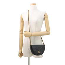 将图像加载到图库查看器中，GUCCI GG Momant Shoulder Bag Black746431 Leather
