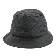 将图像加载到图库查看器中，CELINE Quilted Baguette Hat Size S Black/Orange2AUB0495M Nylon
