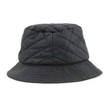 将图像加载到图库查看器中，CELINE Quilted Baguette Hat Size S Black/Orange2AUB0495M Nylon
