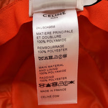 将图像加载到图库查看器中，CELINE Quilted Baguette Hat Size S Black/Orange2AUB0495M Nylon
