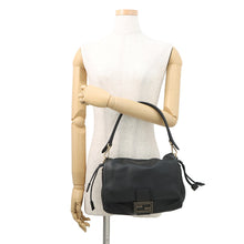 将图像加载到图库查看器中，FENDI Mamma baguette Black8BR833 Leather Size Medium
