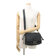 将图像加载到图库查看器中，FENDI Mamma baguette Black8BR833 Leather Size Medium
