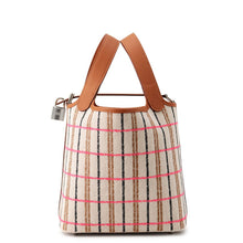 Load image into Gallery viewer, HERMES Picotin Lock Blanket Gold/Ecru/Fauve/Rose Pop Toile H Swift Leather Size PM
