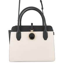 Load image into Gallery viewer, BVLGARI BVLGARI Alba Handbag White/Black Leather
