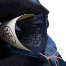 将图像加载到图库查看器中，HERMES Stole Rectangular Stole Blue Sea Nu/Petrol/Grease Cashmere70% Silk30%
