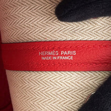 将图像加载到图库查看器中，HERMES Neo Garden Rouge Ladue Negonda Leather
