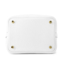 将图像加载到图库查看器中，HERMES Picotin Lock New White Taurillon Clemence Size PM
