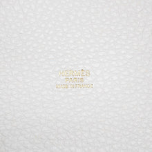 将图像加载到图库查看器中，HERMES Picotin Lock New White Taurillon Clemence Size PM
