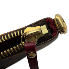 将图像加载到图库查看器中，LOUIS VUITTON Pochette・Milla Label Collection RedN63080 Damier Ebene Canvas Size MM
