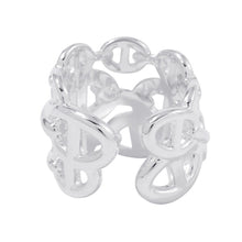 将图像加载到图库查看器中，HERMES Chaine d'Ancre Anchene Ring Size GM/51/#11 SV925
