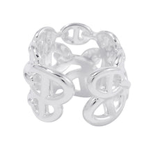 将图像加载到图库查看器中，HERMES Chaine d'Ancre Anchene Ring Size GM/54/#14 SV925
