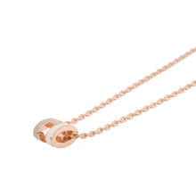 Load image into Gallery viewer, HERMES Pop Ash Necklace Size Mini White/Marron glacé Lacquer Gold Plated
