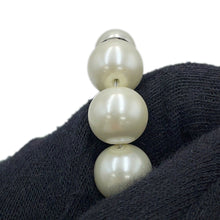 将图像加载到图库查看器中，CHANEL CC Logo Necklace SilverABF720 Metal Rhinestone Faux Pearl
