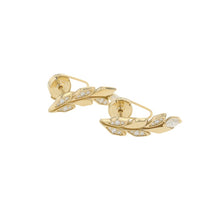 将图像加载到图库查看器中，TIFFANY&amp;Co. Victoria Vine Climber Earrings 18K Yellow Gold
