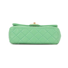 将图像加载到图库查看器中，CHANEL Mini Matelasse Single Shoulder Bag GreenA69900 Lambskin Size 20
