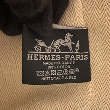 将图像加载到图库查看器中，HERMES Bride A Black H Pavilion Natural Canvas Size GM
