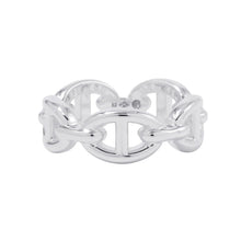 将图像加载到图库查看器中，HERMES Chaine d'Ancre Anchene Ring Size PM/52/#12 SV925
