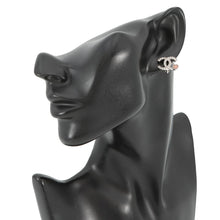 将图像加载到图库查看器中，CHANEL CC Logo Rhinestone Heart EarringsABF526 Metal Rhinestone
