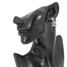 将图像加载到图库查看器中，CHANEL CC Logo Drop EarringsABG192 Metal Rhinestone
