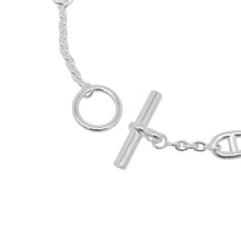 将图像加载到图库查看器中，HERMES Chaine d'Ancre Farandole Necklace Size 160 SV925
