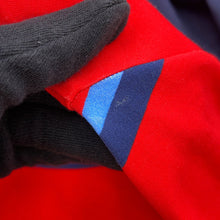 将图像加载到图库查看器中，LOUIS VUITTON Game On Asymmetrical Baby Doll Dress Size S Red/Navy/Multicolor Cotton Nylon Polyurethane
