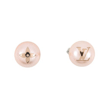将图像加载到图库查看器中，LOUIS VUITTON Studded My Mix EarringsM02394 Faux Pearl Pink GoldGP
