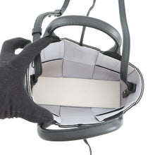 将图像加载到图库查看器中，Bottega Veneta Maxi INTRECCIATO Candy Alco Tote 2-Way Bag Black Lamb Leather Size Mini
