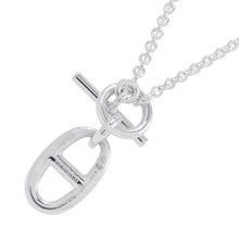 将图像加载到图库查看器中，HERMES Chaine d'Ancre Amulette Necklace SV925
