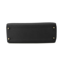 将图像加载到图库查看器中，HERMES Kelly Retourne Black Togo Leather Size 32

