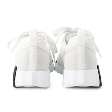 将图像加载到图库查看器中，HERMES Sneakers Bouncing White Textured Mesh Chèvre Velour Size 37
