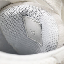 将图像加载到图库查看器中，HERMES Sneakers Bouncing White Textured Mesh Chèvre Velour Size 37
