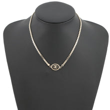 Load image into Gallery viewer, CHANEL CC Logo Necklace GoldABG109 Metal
