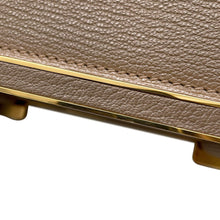 将图像加载到图库查看器中，HERMES Geta Etoupe Chevre Myzore Goatskin
