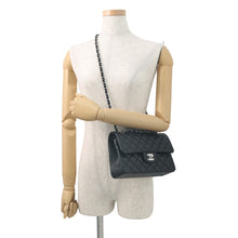 将图像加载到图库查看器中，CHANEL Matelasse W Flap ChainShoulder Bag BlackA01113 Lambskin Size 23
