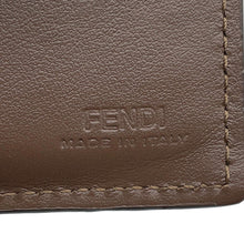 将图像加载到图库查看器中，FENDI FENDI Bifold Wallet Brown8M0386 Leather
