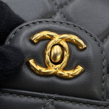 Load image into Gallery viewer, CHANEL Matelasse Top Handle ChainShoulder Bag GrayAS4956 Lambskin
