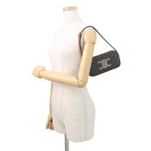 将图像加载到图库查看器中，CELINE Triomphe Mini Camera Shoulder Bag Tan10J582 PVC Leather
