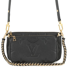 将图像加载到图库查看器中，LOUIS VUITTON Multi Pochette Accessoires NoirM80399 Monogram Empreinte Leather
