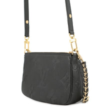 将图像加载到图库查看器中，LOUIS VUITTON Multi Pochette Accessoires NoirM80399 Monogram Empreinte Leather
