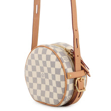 Load image into Gallery viewer, LOUIS VUITTON Boite Chapeau Souple BeigeN40333 Damier Azur Size PM
