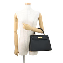 Load image into Gallery viewer, HERMES Outside Kelly Black Epsom Size 28
