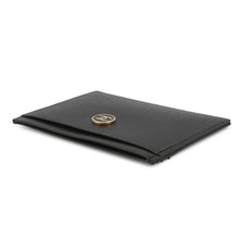 Load image into Gallery viewer, CHANEL COCO Button Card Case Black Leather
