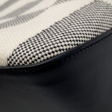 将图像加载到图库查看器中，HERMES H Ambie Tote Bag Black/Ecru Toile H Swift Leather Size GM
