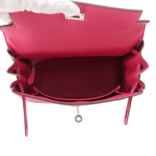 将图像加载到图库查看器中，HERMES Kelly Retourne Rose mexico Togo Leather Size 25
