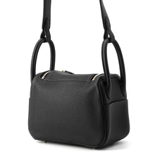 将图像加载到图库查看器中，HERMES Lindy Black Taurillon Clemence Size Mini
