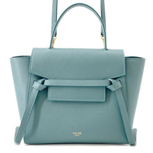 将图像加载到图库查看器中，CELINE Belt bag Blue Green189003 Calf Leather Size Nano
